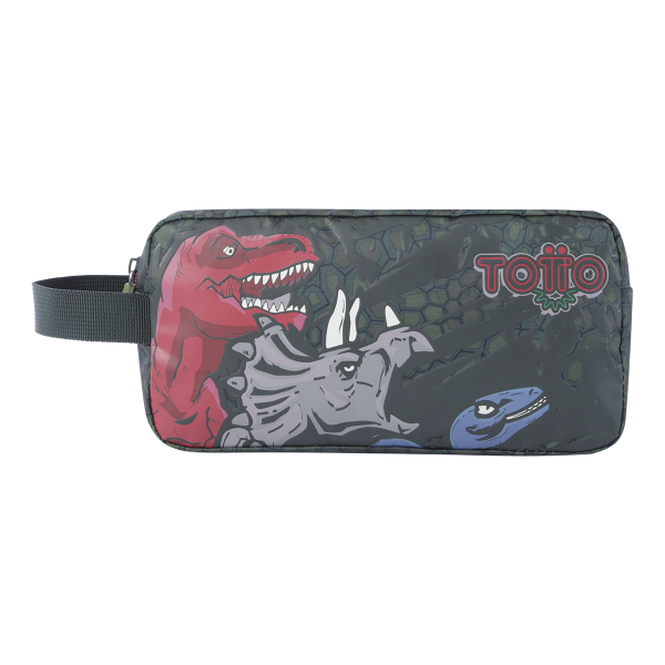 Kit Dinossauro Aventureiro | Peluche Gigante + Estojo Duplo TOTTO | Peluche disponível em 3 modelos