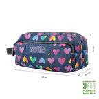 Conjunto Escolar TOTTO - Trolley Renglones + Lancheira Pizarra + Estojo Agapec 3YJ