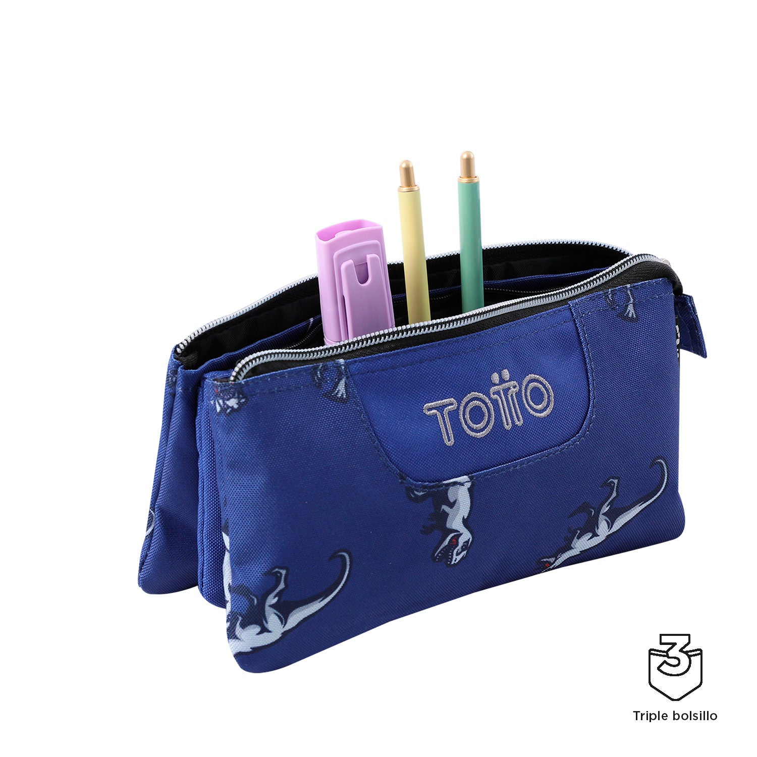 Conjunto Escolar TOTTO - Trolley Renglones + Lancheira Borrador + Estojo Tablero 9JB