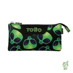 Conjunto Escolar TOTTO - Trolley Renglones + Lancheira Borrador + Estojo Tablero 6DS