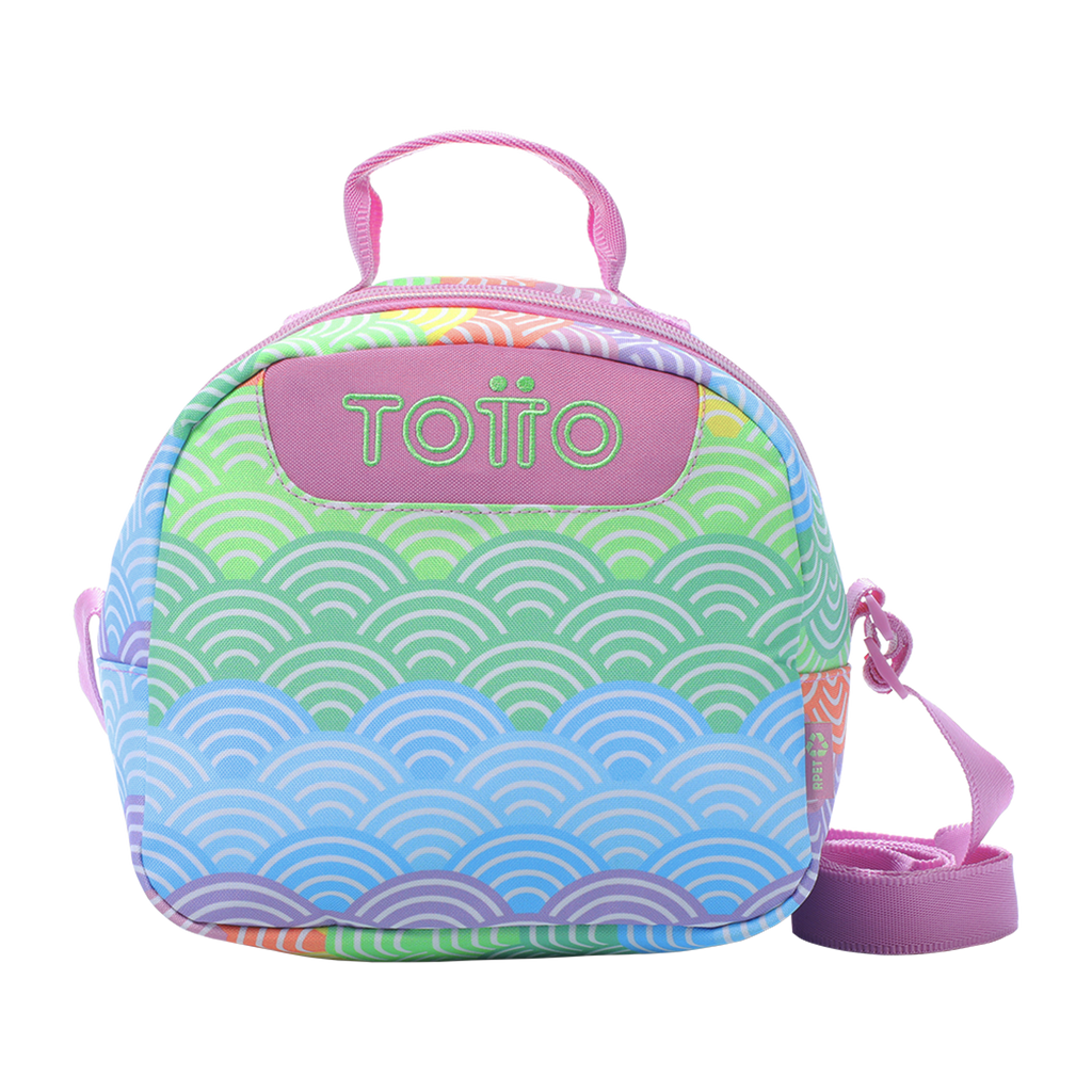 Conjunto Escolar TOTTO - Trolley Renglones 5DX + Lancheira Borrador 5DX + Estojo Sobre M1S