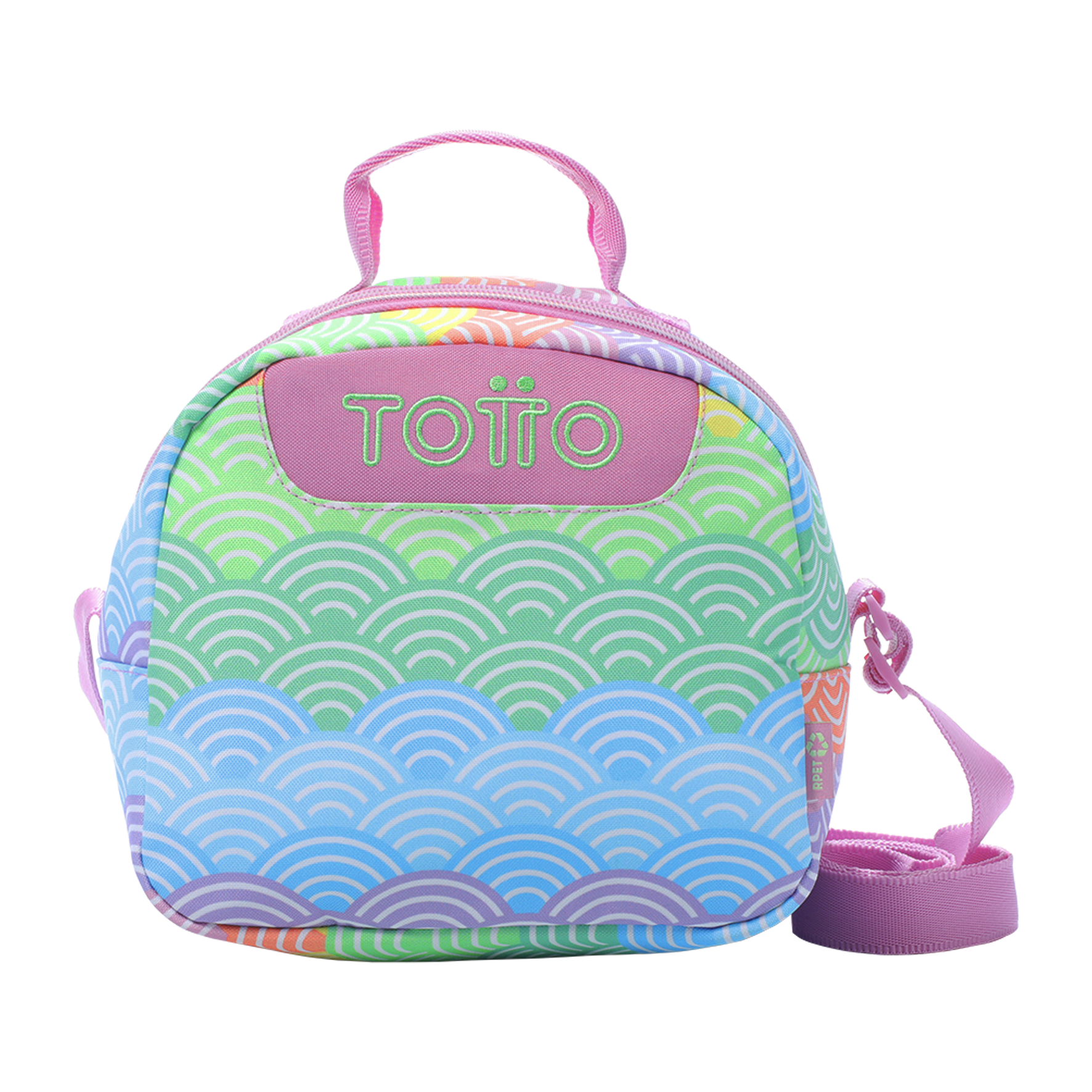 Conjunto Escolar TOTTO - Trolley Renglones 5DX + Lancheira Borrador 5DX + Estojo Sobre M1S