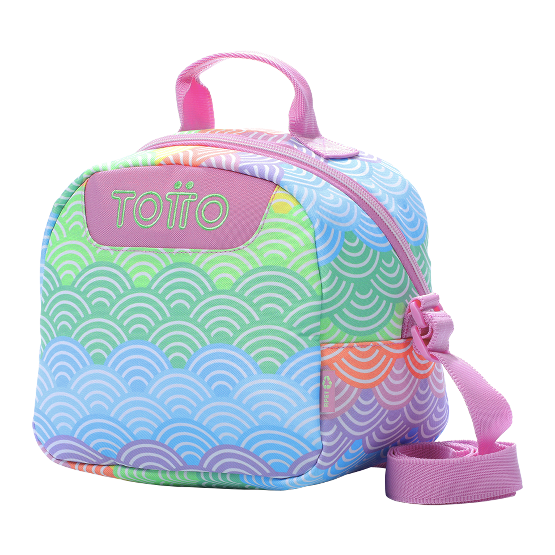 Conjunto Escolar TOTTO - Trolley Renglones 5DX + Lancheira Borrador 5DX + Estojo Sobre M1S