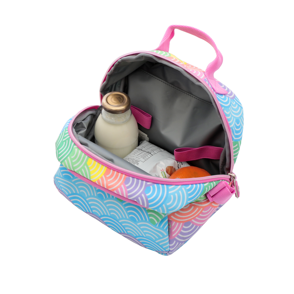 Conjunto Escolar TOTTO - Trolley Renglones 5DX + Lancheira Borrador 5DX + Estojo Sobre M1S