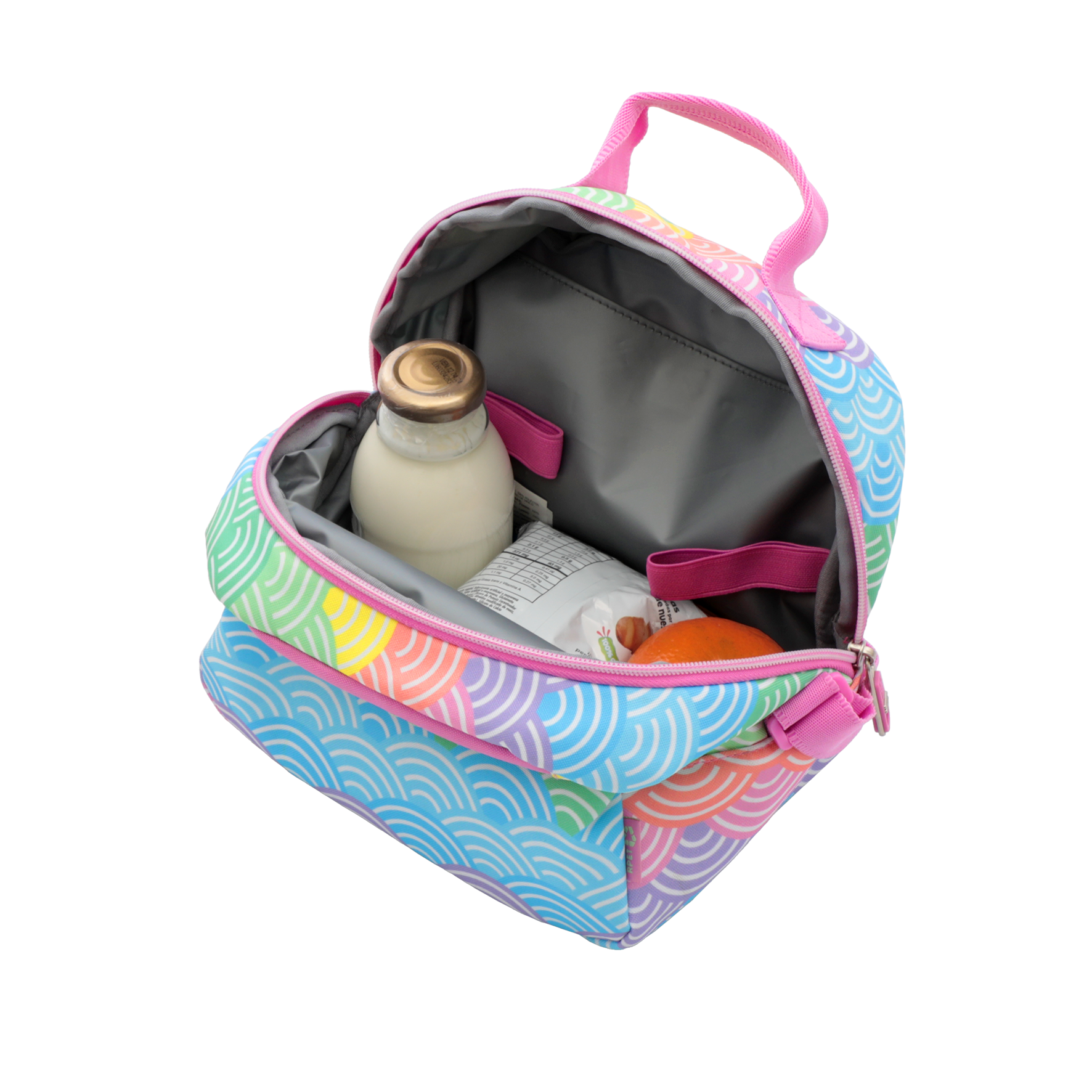 Conjunto Escolar TOTTO - Trolley Renglones 5DX + Lancheira Borrador 5DX + Estojo Sobre M1S