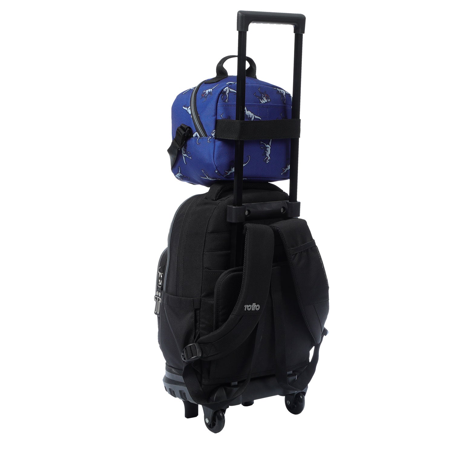 Conjunto Escolar TOTTO - Mochila Rayol + Lancheira Borrabor + Estojo Tablero 9JB