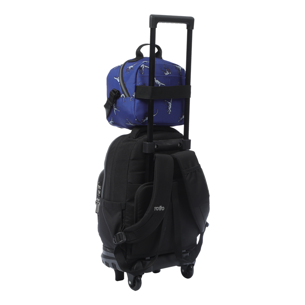 Conjunto Escolar TOTTO - Trolley Renglones + Lancheira Borrador + Estojo Tablero 9JB