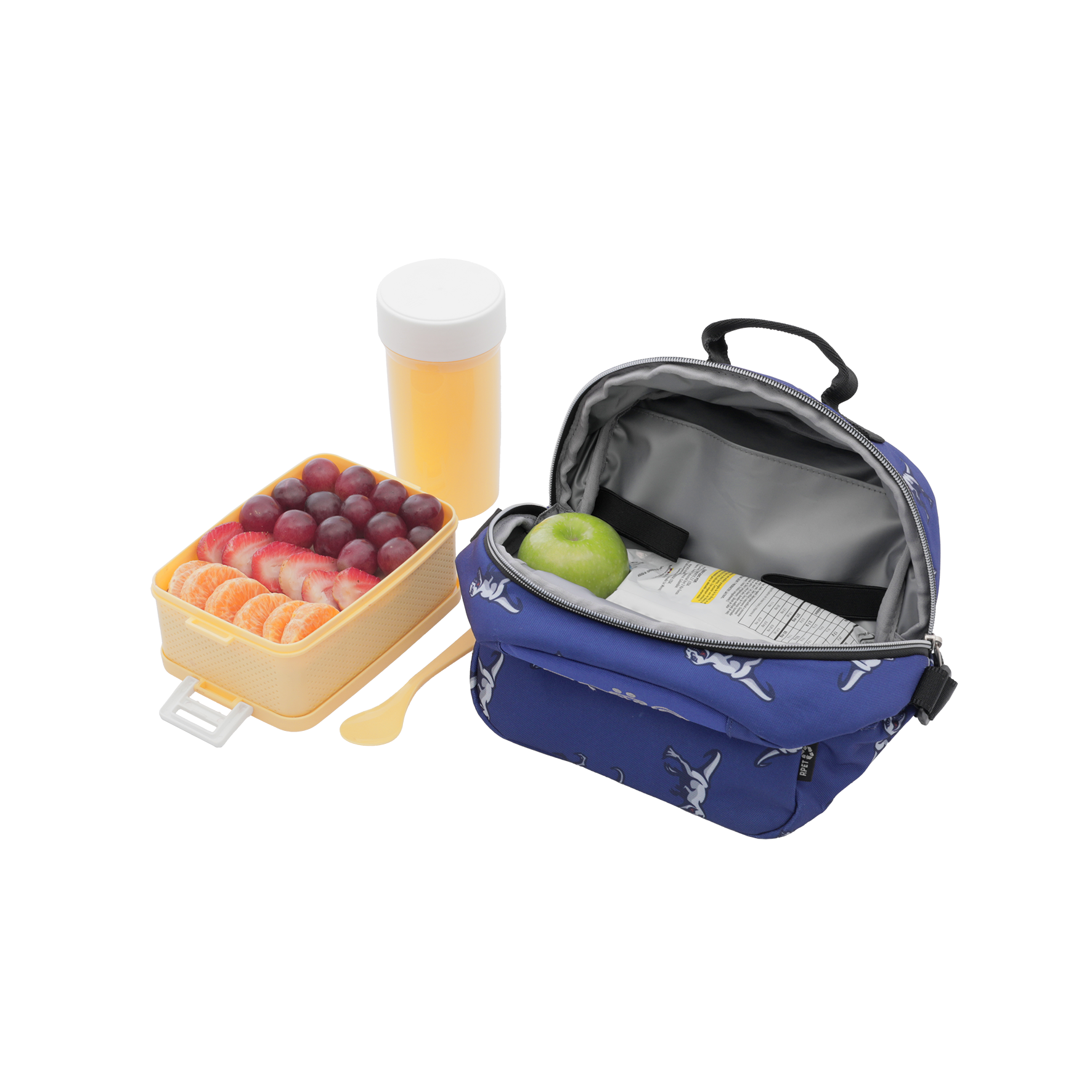 Conjunto Escolar TOTTO - Trolley Renglones + Lancheira Borrador + Estojo Tablero 9JB
