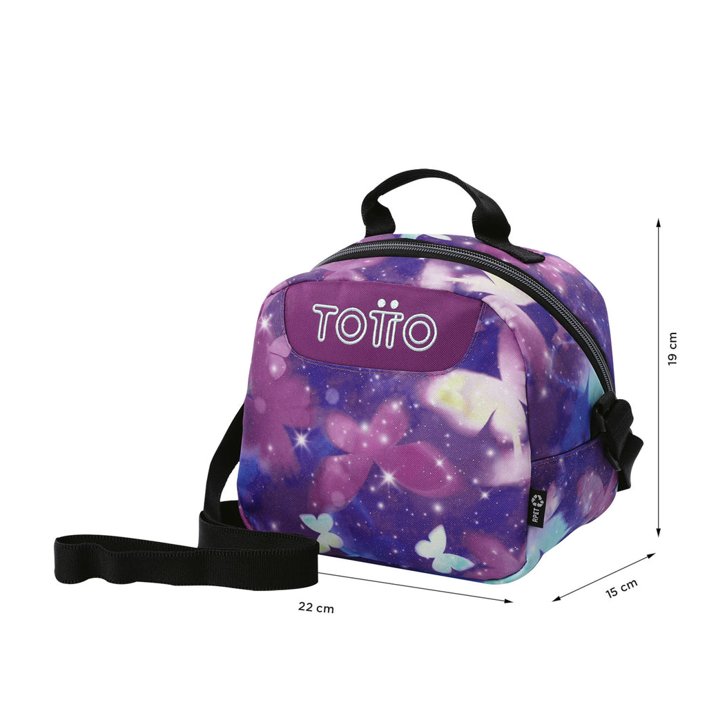 Conjunto Escolar TOTTO - Mochila Rayol + Lancheira Borrador + Estojo Tablero 5Q6