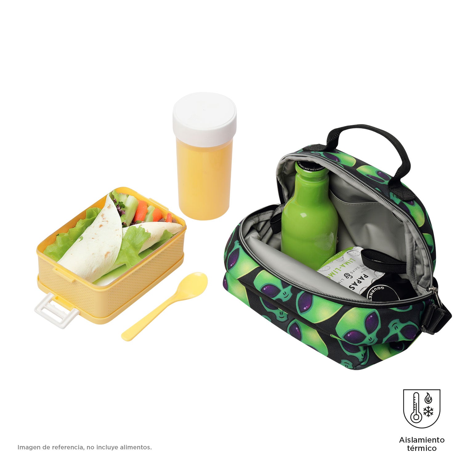 Conjunto Escolar TOTTO - Trolley Renglones + Lancheira Borrador + Estojo Tablero 6DS