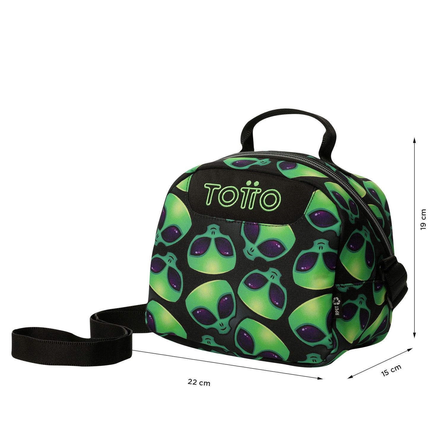 Conjunto Escolar TOTTO - Trolley Renglones + Lancheira Borrador + Estojo Tablero 6DS