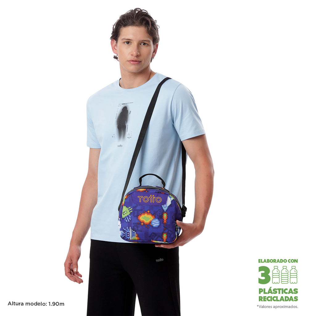 Conjunto Escolar TOTTO - Mochila Rayol + Lancheira Borrador + Estojo Tablero 8FK