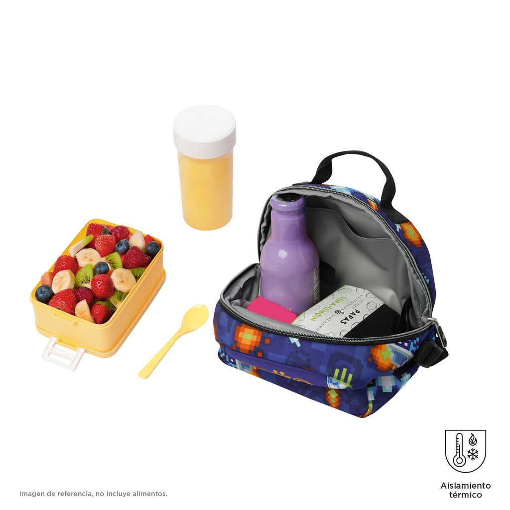 Conjunto Escolar TOTTO - Mochila Rayol + Lancheira Borrador + Estojo Tablero 8FK