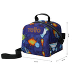 Conjunto Escolar TOTTO - Mochila Rayol + Lancheira Borrador + Estojo Tablero 8FK