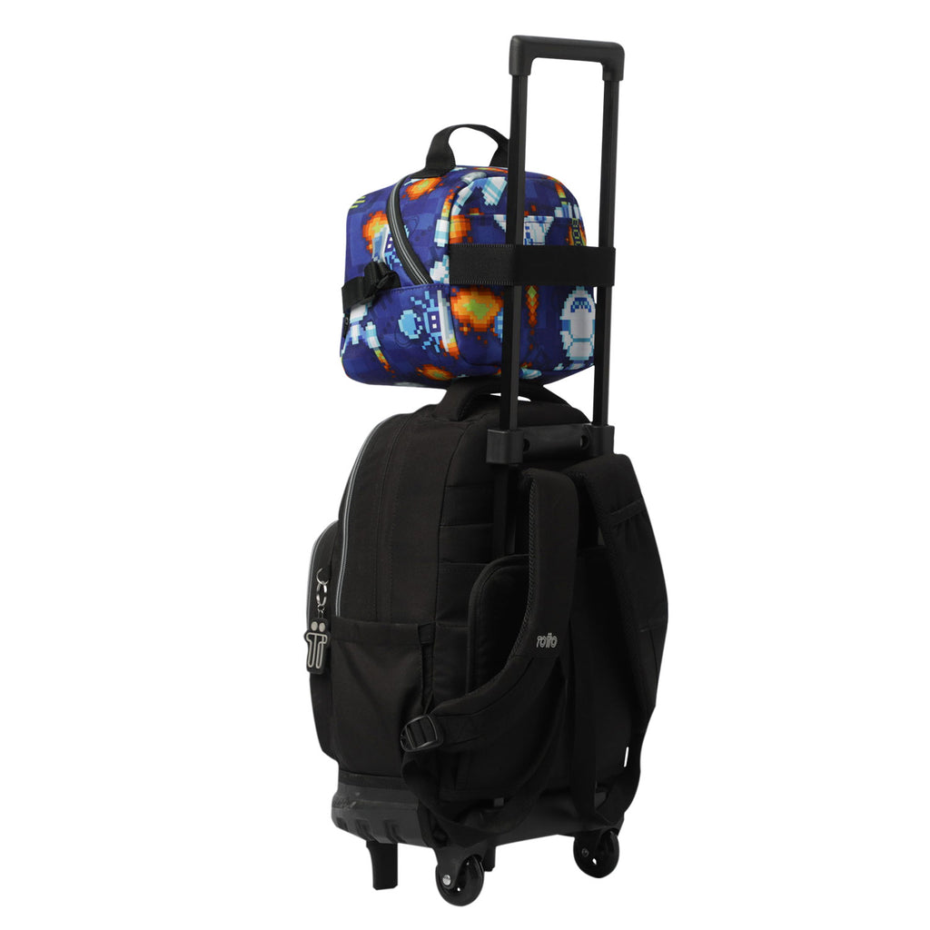 Conjunto Escolar TOTTO - Mochila Rayol + Lancheira Borrador + Estojo Tablero 8FK