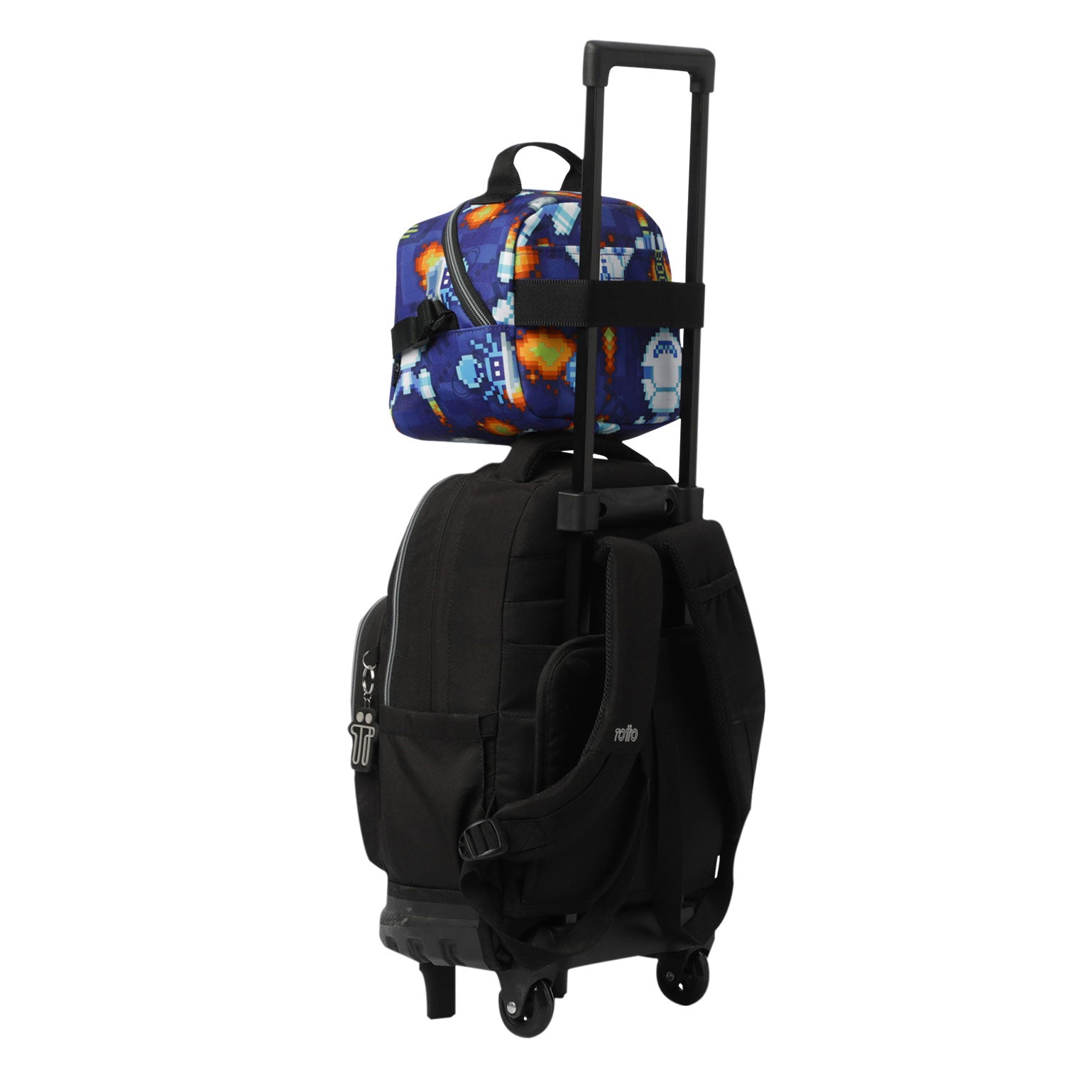 Conjunto Escolar TOTTO - Mochila Rayol + Lancheira Borrador + Estojo Tablero 8FK