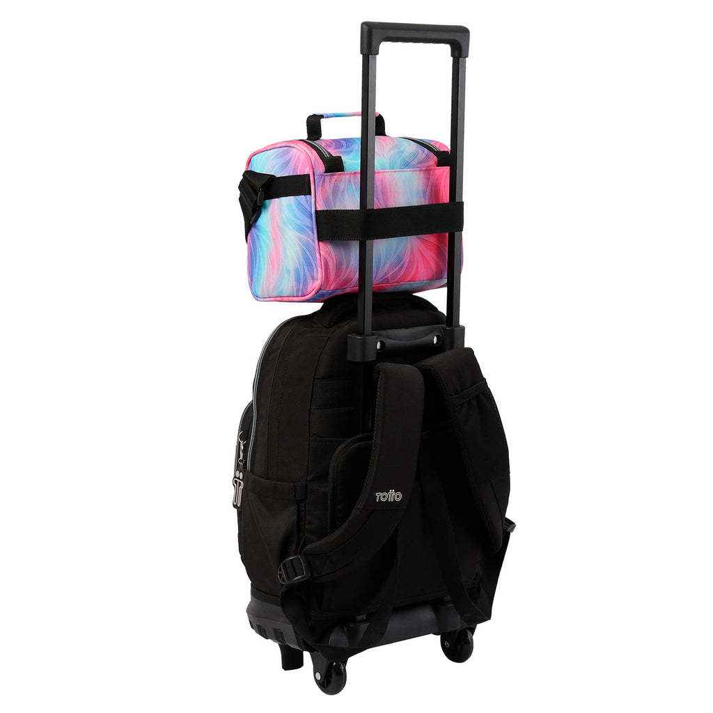 Conjunto Escolar TOTTO - Trolley Renglones + Lancheira Pizarra + Estojo Agapec 9IZ