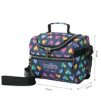 Conjunto Escolar TOTTO - Trolley Renglones + Lancheira Pizarra + Estojo Agapec 3YJ