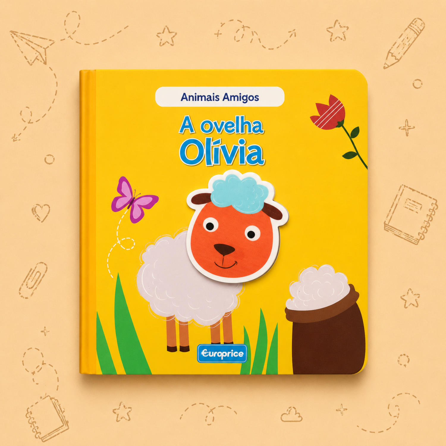 Kit Criativo Hábitos de Leitura - Contos "Animais Amigos" - Com guia prático para o adulto acompanhar + Estojo TOTTO, Caderno A5, Bloco A5, Lápis de Cor Giotto e Material de Escrita.