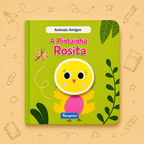 Kit Criativo Hábitos de Leitura - Conto "Animais Amigos - A Pintainha Rosita" - Com guia prático para o adulto acompanhar + Estojo TOTTO, Caderno A5, Bloco A5, Lápis de Cor Giotto e Material de Escrita.