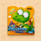 Kit Criativo Hábitos de Leitura - Conto "Aventureiros e Reguilas - O Dinossauro Perdido" - Com guia prático para o adulto acompanhar + Estojo TOTTO, Caderno A5, Bloco A5, Lápis de Cor Giotto e Material de Escrita.