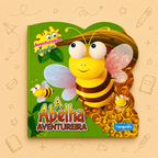 Kit Criativo Hábitos de Leitura - Conto "Aventureiros e Reguilas - A Abelha Aventureira" - Com guia prático para o adulto acompanhar + Estojo TOTTO, Caderno A5, Bloco A5, Lápis de Cor Giotto e Material de Escrita.