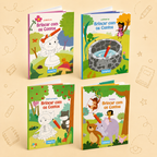 Kit Criativo Hábitos de Leitura - "Brincar com os Contos - Exercícios | Labirintos | Ponto a Ponto | Puzzles" - Com guia prático para o adulto acompanhar + Estojo TOTTO, Caderno A5, Bloco A5, Lápis de Cor Giotto e Material de Escrita.