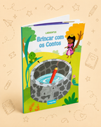 Kit Criativo Hábitos de Leitura - "Brincar com os Contos - Labirintos" - Com guia prático para o adulto acompanhar + Estojo TOTTO, Caderno A5, Bloco A5, Lápis de Cor Giotto e Material de Escrita.