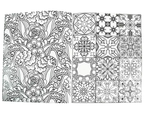 Kit Criativo "Calm and Peace – Colouring Azulejos" + Estojo TOTTO | Bloco de Desenho | Lápis de Cor FABER-CATELL | Acessórios para desenhar