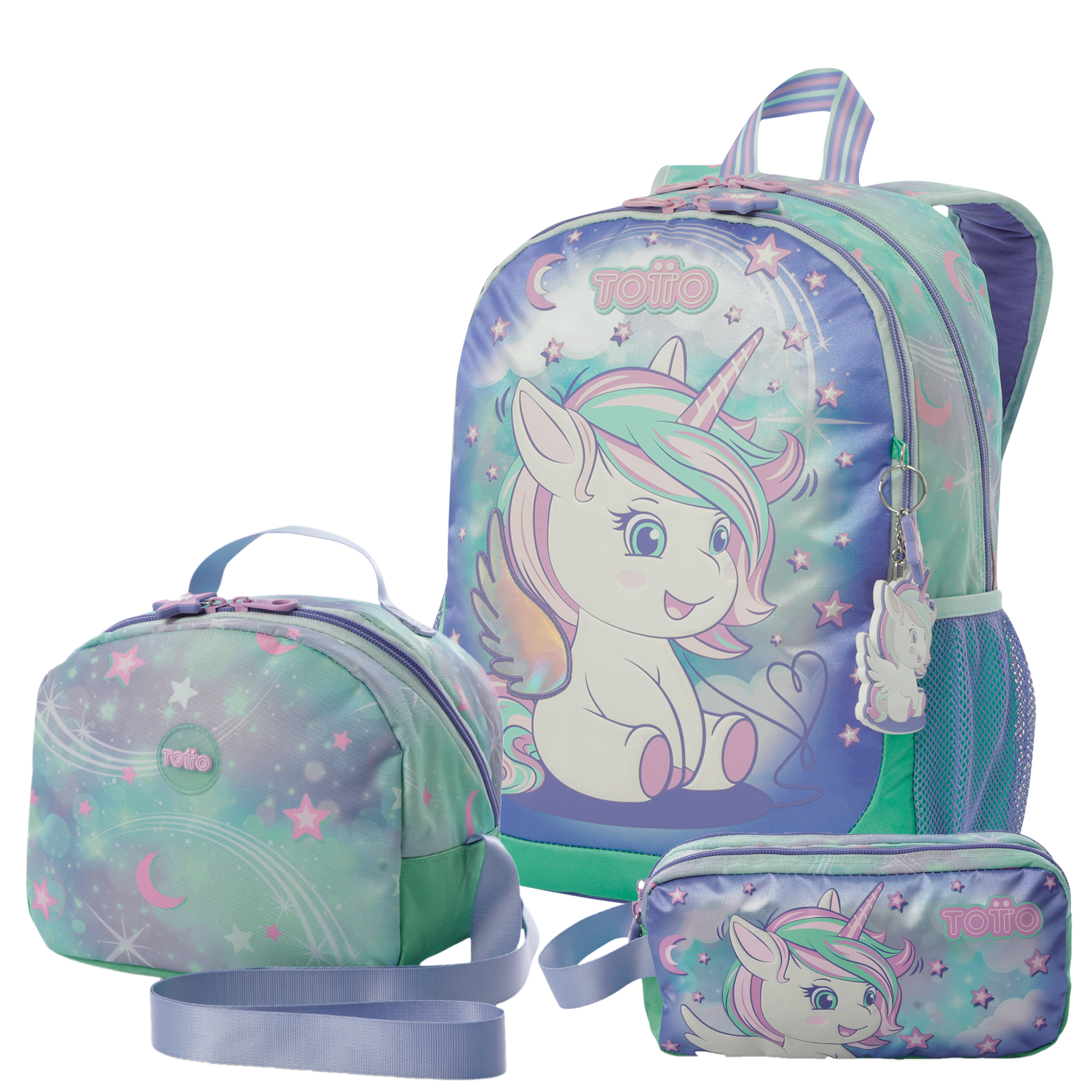 Conjunto Mochila M 6 a 7 anos+Lancheira+Estojo MAGIC DREAMS 6DJ