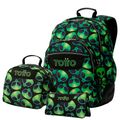 Conjunto Escolar TOTTO - Mochila Rayol + Lancheira Borrador + Estojo Tablero 6DS