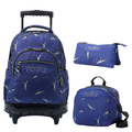 Conjunto Escolar TOTTO - Trolley Renglones + Lancheira Borrador + Estojo Tablero 9JB