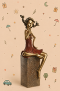 Escultura Decorativa "Pipi das Meias Altas" – Símbolo de Força, Liberdade e Imaginação | Disponível em 3 cores