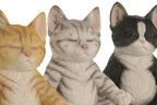 Conjunto Decorativo - Gato Zen em Meditação | com Vela Relaxante | Disponível em 3 modelos
