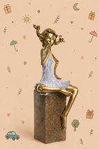 Escultura Decorativa "Pipi das Meias Altas" – Símbolo de Força, Liberdade e Imaginação | Disponível em 3 cores