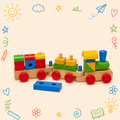 Kit Criativo Educativo - Comboio de Madeira - Guia prático para o adulto acompanhar | Acessórios para desenho e escrita