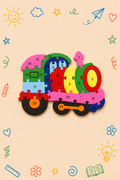 Kit Criativo Puzzle Comboio | Guia prático para o adulto acompanhar | Material de desenho e escrita