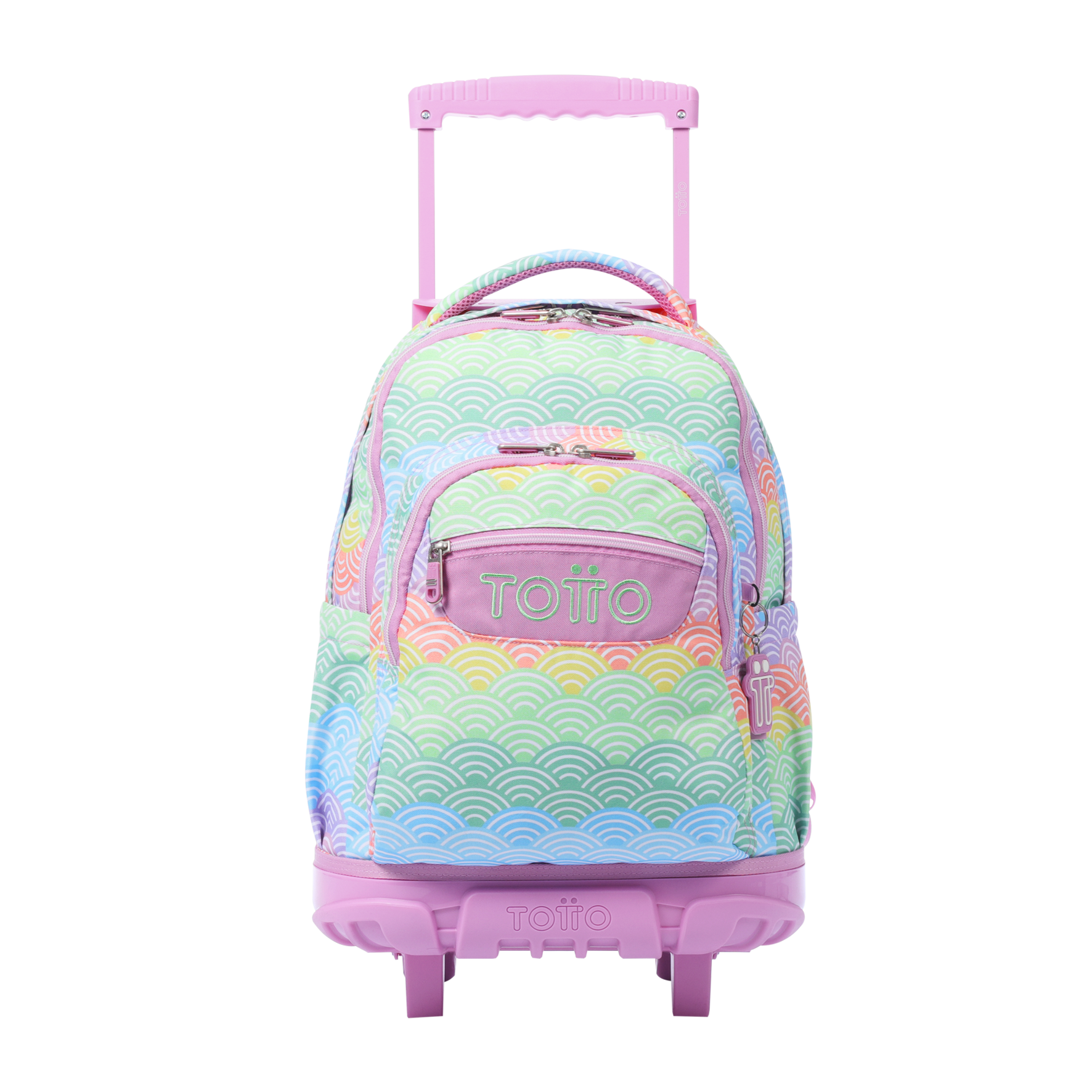 Conjunto Escolar TOTTO - Trolley Renglones 5DX + Lancheira Borrador 5DX + Estojo Sobre M1S