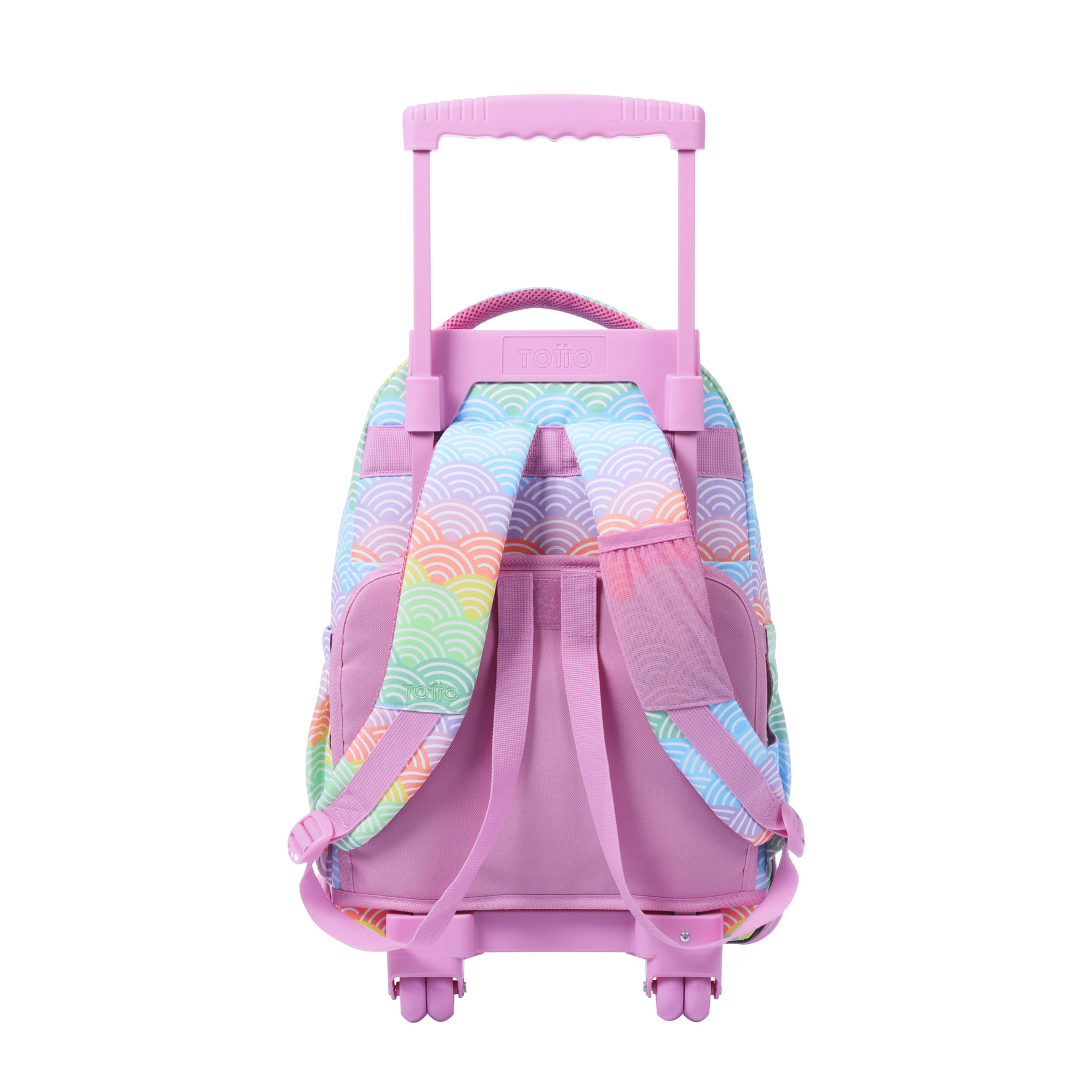 Conjunto Escolar TOTTO - Trolley Renglones 5DX + Lancheira Borrador 5DX + Estojo Sobre M1S