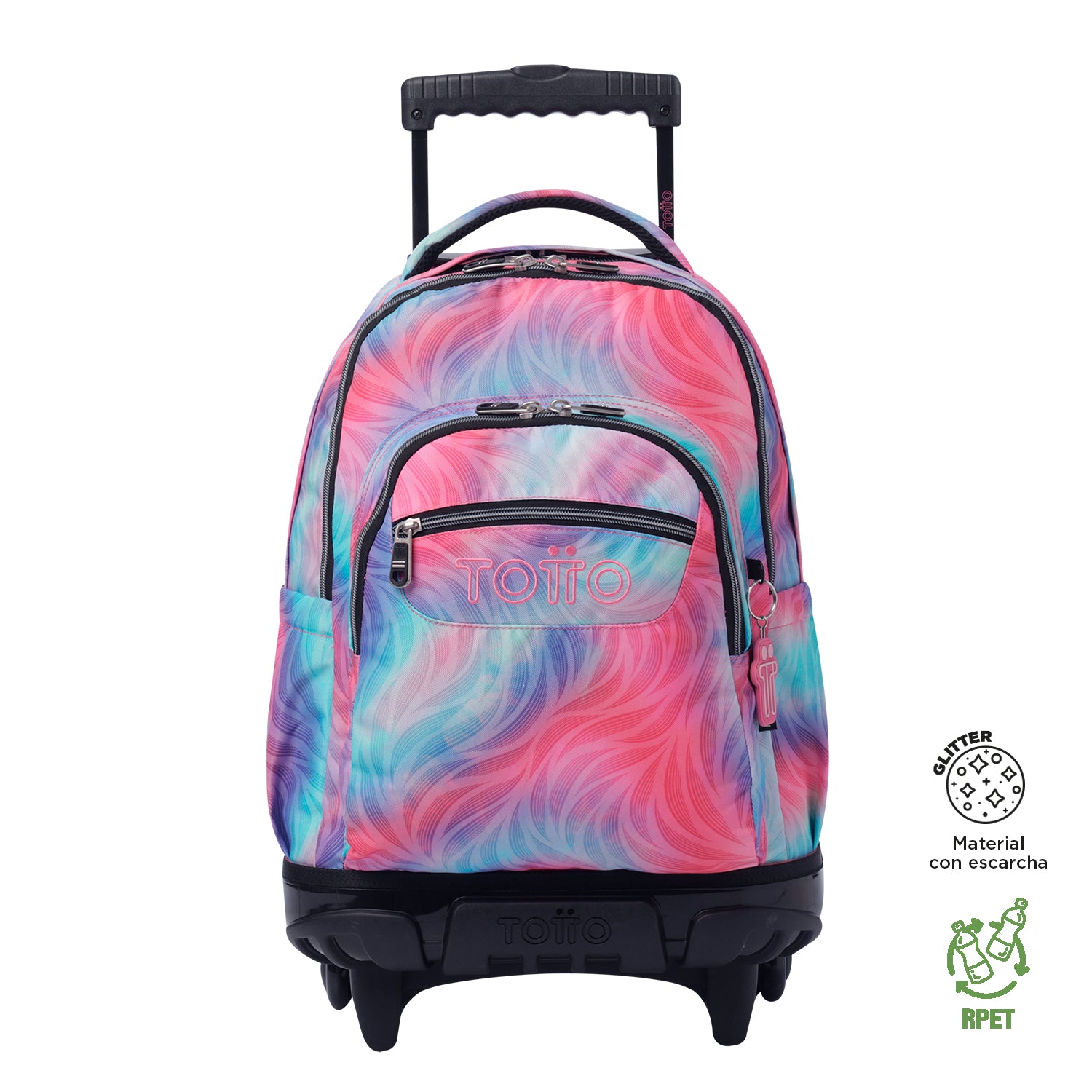Conjunto Escolar TOTTO - Trolley Renglones + Lancheira Pizarra + Estojo Agapec 9IZ