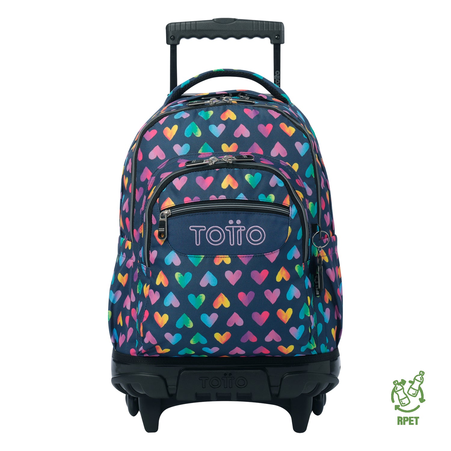 Conjunto Escolar TOTTO - Trolley Renglones + Lancheira Pizarra + Estojo Agapec 3YJ
