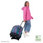 Conjunto Escolar TOTTO - Trolley Renglones + Lancheira Pizarra + Estojo Agapec 3YJ