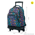 Conjunto Escolar TOTTO - Trolley Renglones + Lancheira Pizarra + Estojo Agapec 3YJ
