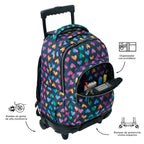 Conjunto Escolar TOTTO - Trolley Renglones + Lancheira Pizarra + Estojo Agapec 3YJ