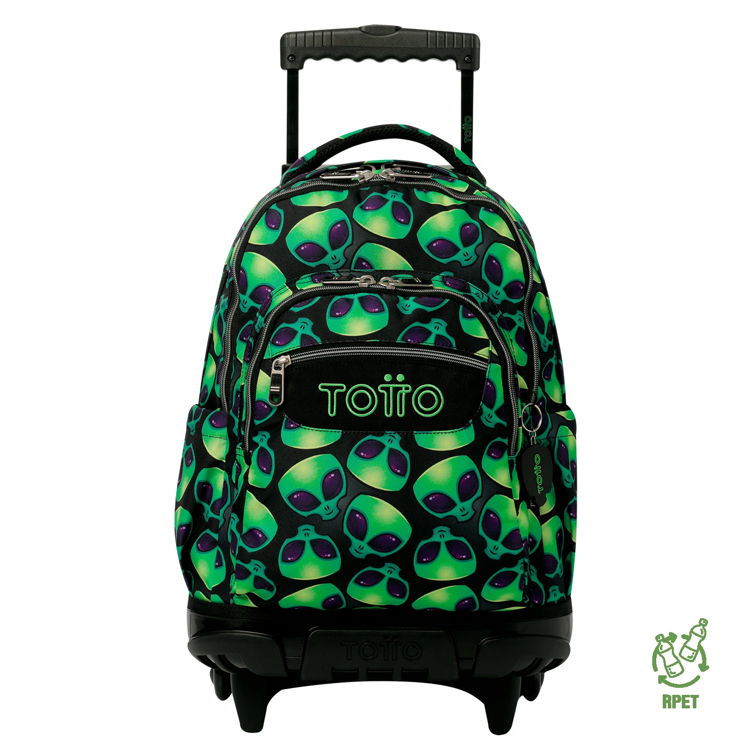 Conjunto Escolar TOTTO - Trolley Renglones + Lancheira Borrador + Estojo Tablero 6DS