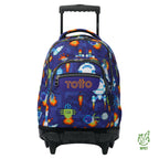 Conjunto Escolar TOTTO - Trolley Renglones + Lancheira Borrador + Estojo Tablero 8FK