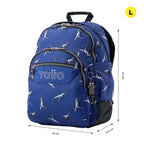Conjunto Escolar TOTTO - Mochila Rayol + Lancheira Borrabor + Estojo Tablero 9JB