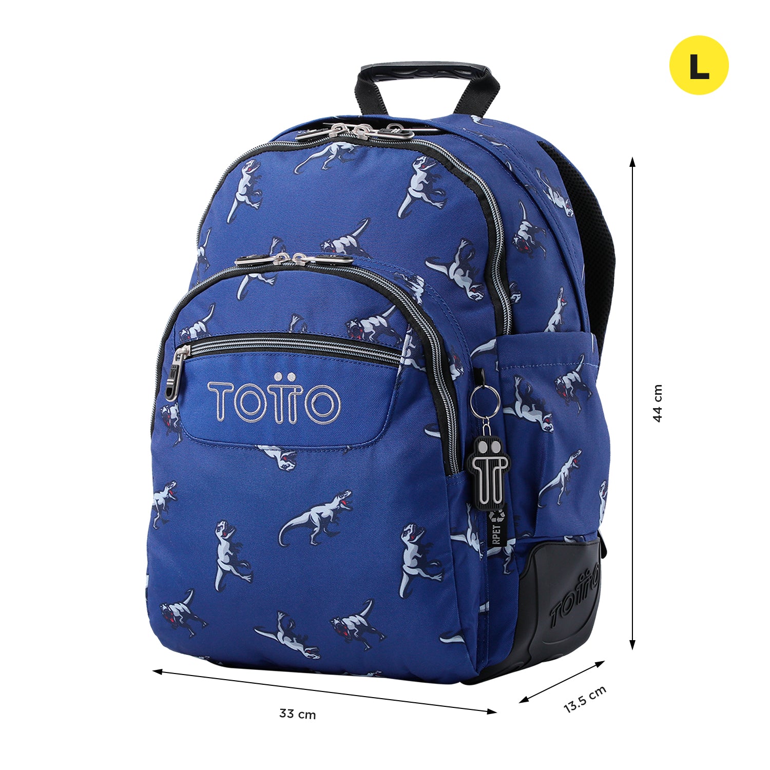 Conjunto Escolar TOTTO - Mochila Rayol + Lancheira Borrabor + Estojo Tablero 9JB