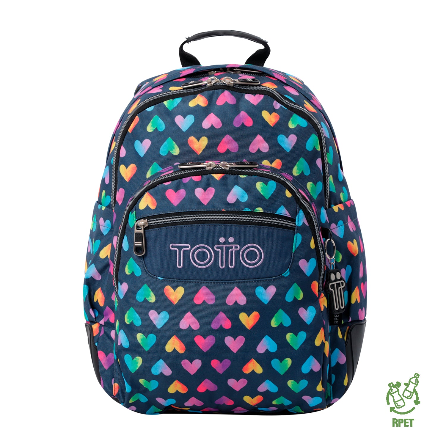 Conjunto Escolar TOTTO - Mochila Rayol + Lancheira Pizarra + Estojo Agapec 3YJ