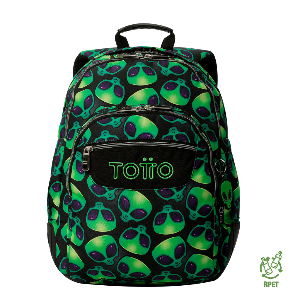 Conjunto Escolar TOTTO - Mochila Rayol + Lancheira Borrador + Estojo Tablero 6DS
